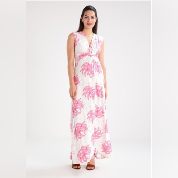 Madderson London Dresses & Skirts - Madderson London Annabel Hydrangea Maxi Dress Large Pink White Maternity